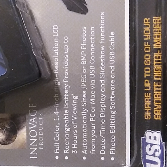 NWT 8Mb/USB Rechargeable Digital Photo Album with Keychain. - Picture 4 of 4